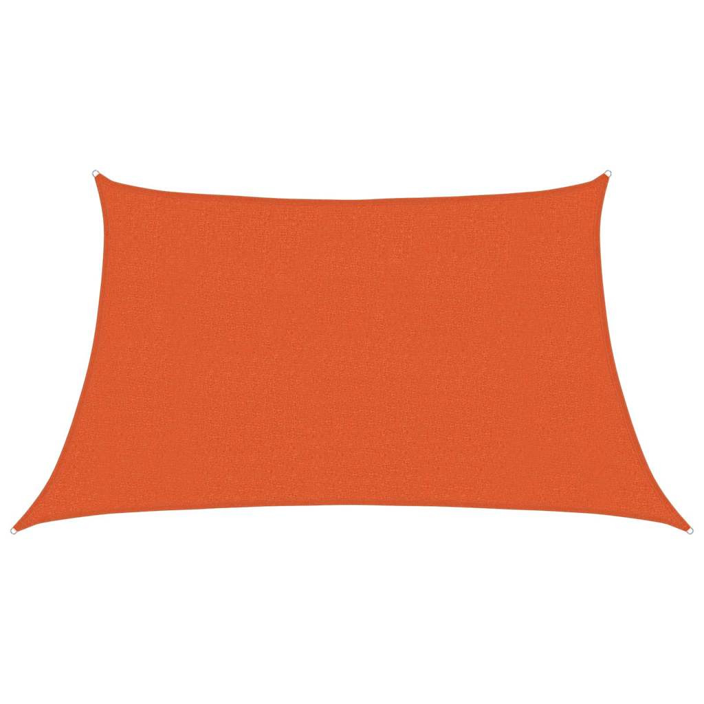 Vela Parasole 160 g/m² Trapezio Arancione 3/4x2 m in HDPE