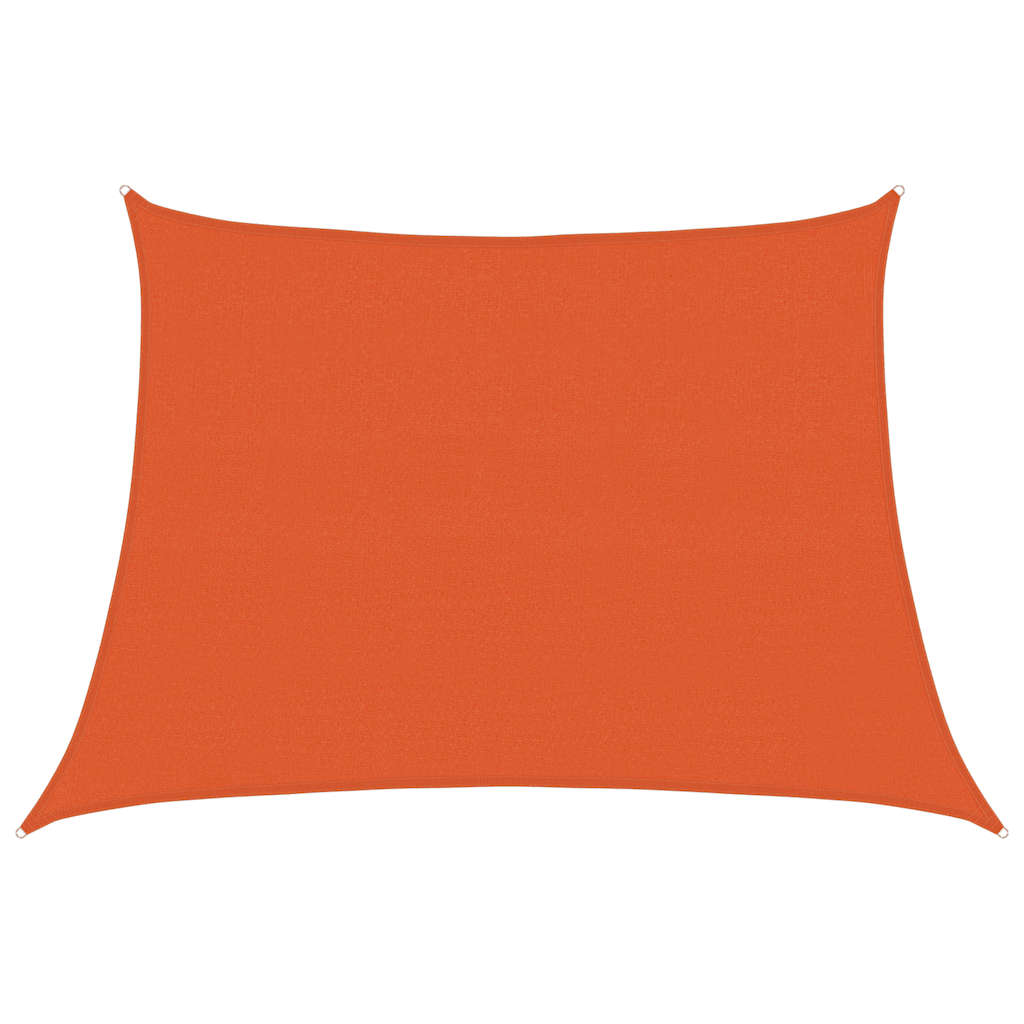Vela Parasole 160 g/m² Trapezio Arancione 4/5x3 m in HDPE