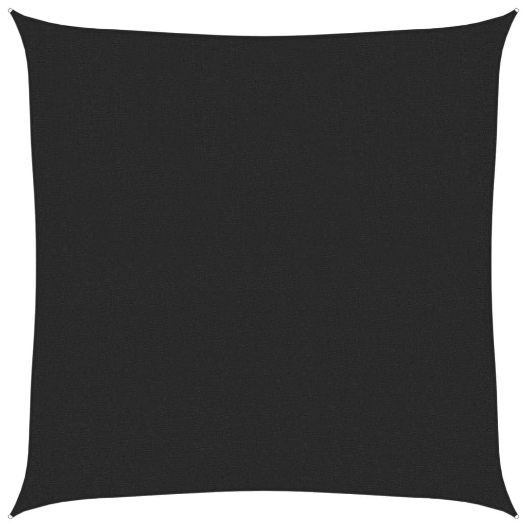 Vela Parasole 160 g/m² Nera 2x2 m in HDPE