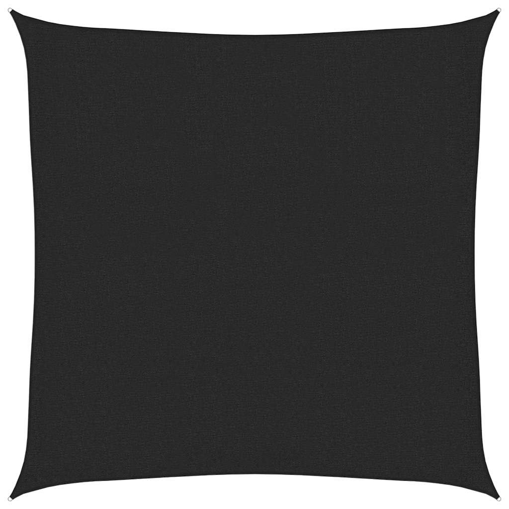 Vela Parasole 160 g/m² Nera 3,6x3,6 m in HDPE