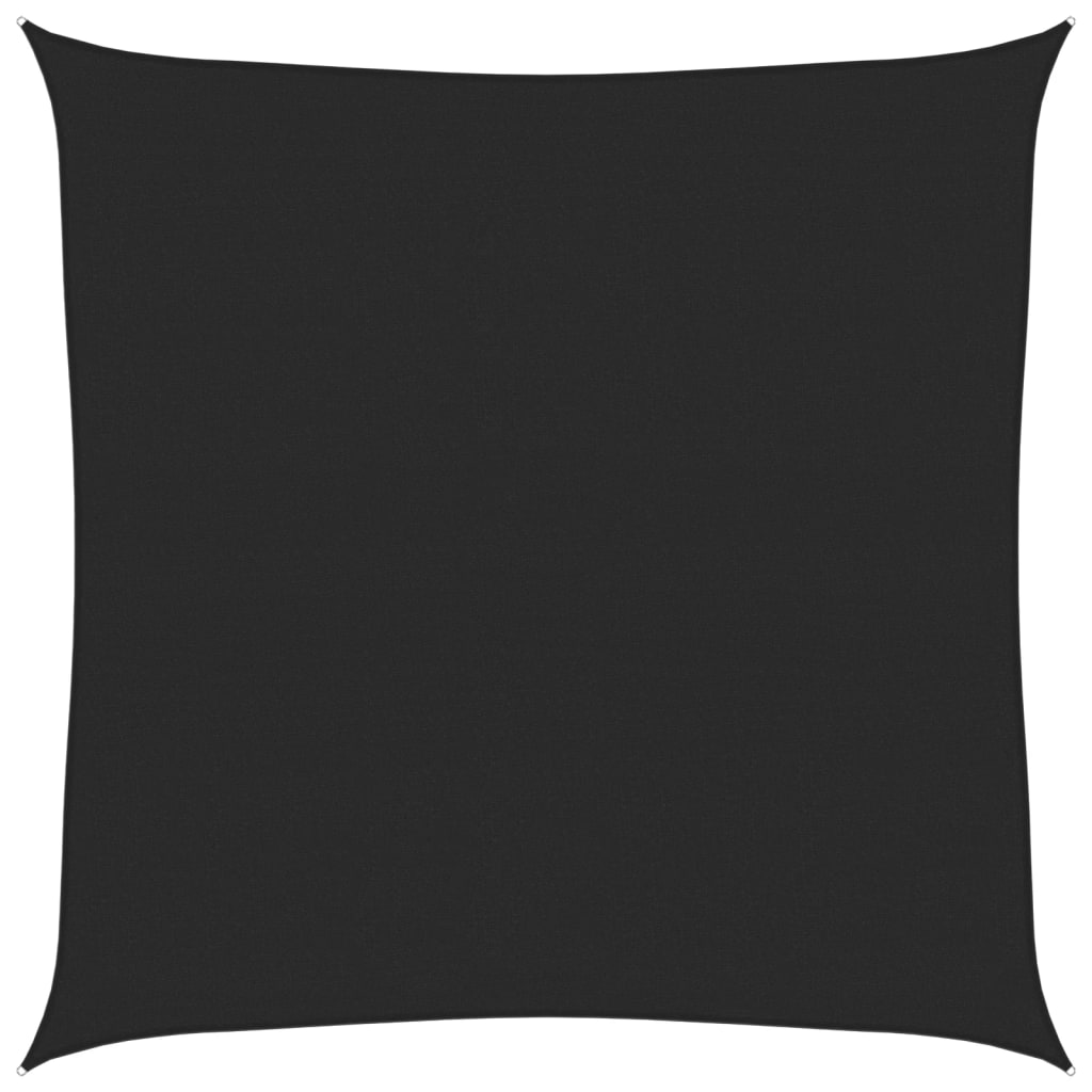 Vela Parasole 160 g/m² Nera 4,5x4,5 m in HDPE