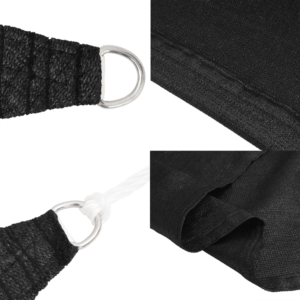 Vela Parasole 160 g/m² Nera 2x5 m in HDPE | homemem39