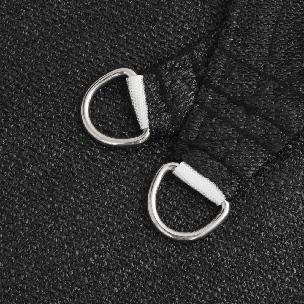 Vela Parasole 160 g/m² Nera 2,5x4 m in HDPE - homemem39