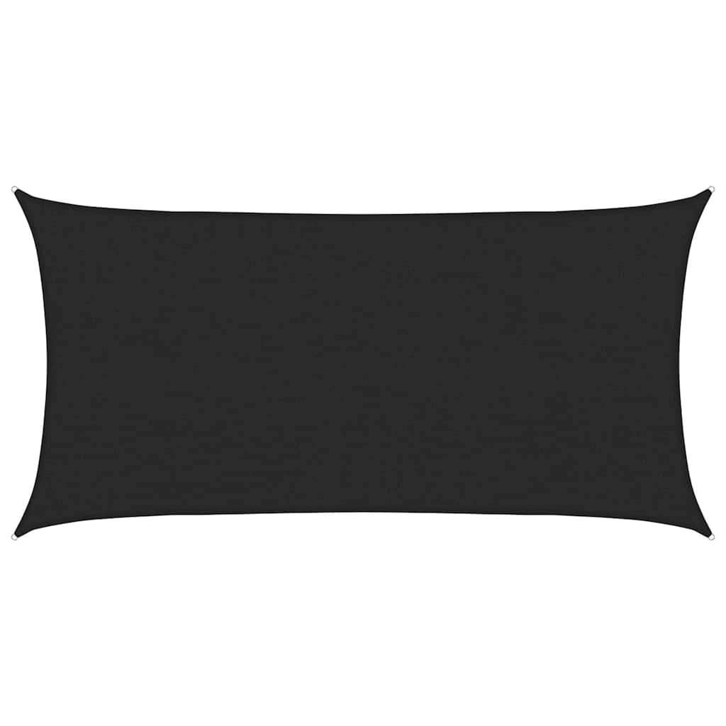 Vela Parasole 160 g/m² Nera 2,5x4,5 m in HDPE