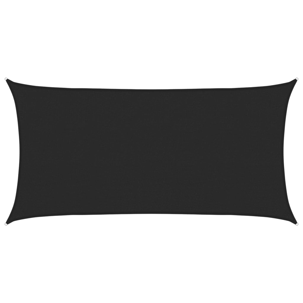 Vela Parasole 160 g/m² Nera 2,5x5 m in HDPE | homemem39