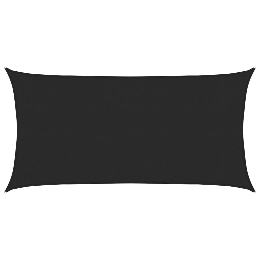 Vela Parasole 160 g/m² Nera 3x6 m in HDPE | homemem39