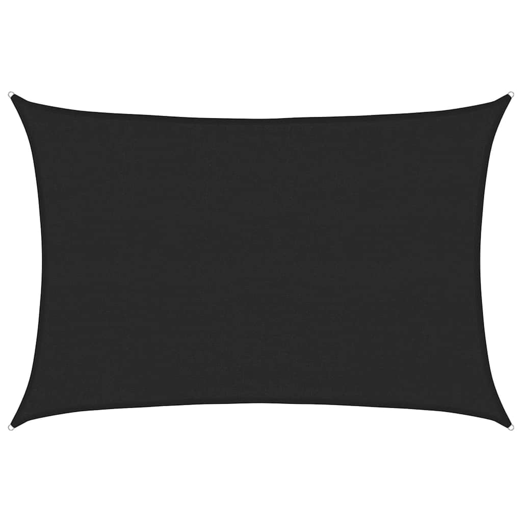 Vela Parasole 160 g/m² Nera 3,5x4,5 m in HDPE