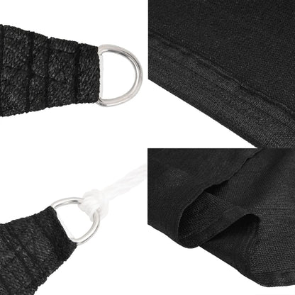 Vela Parasole 160 g/m² Nera 3,5x4,5 m in HDPE - homemem39