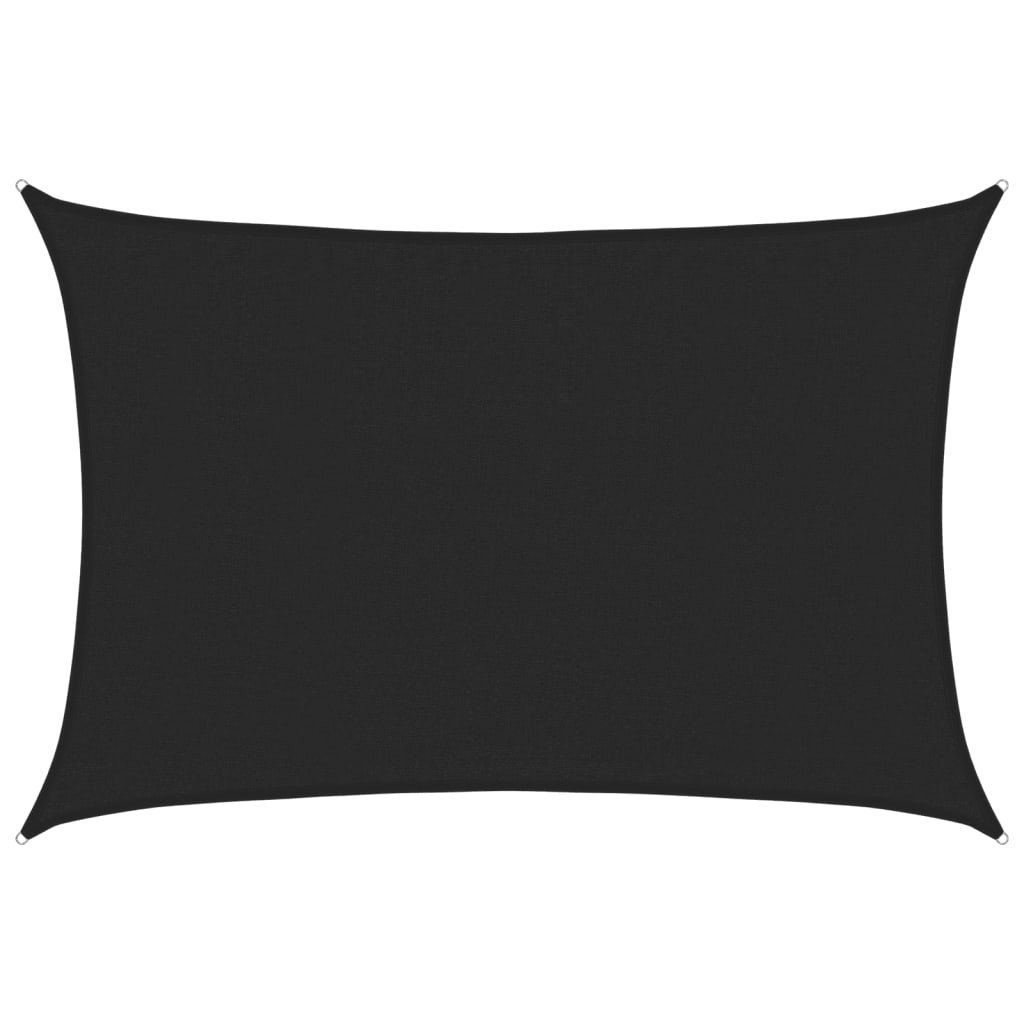Vela Parasole 160 g/m² Nera 3,5x5 m in HDPE | homemem39