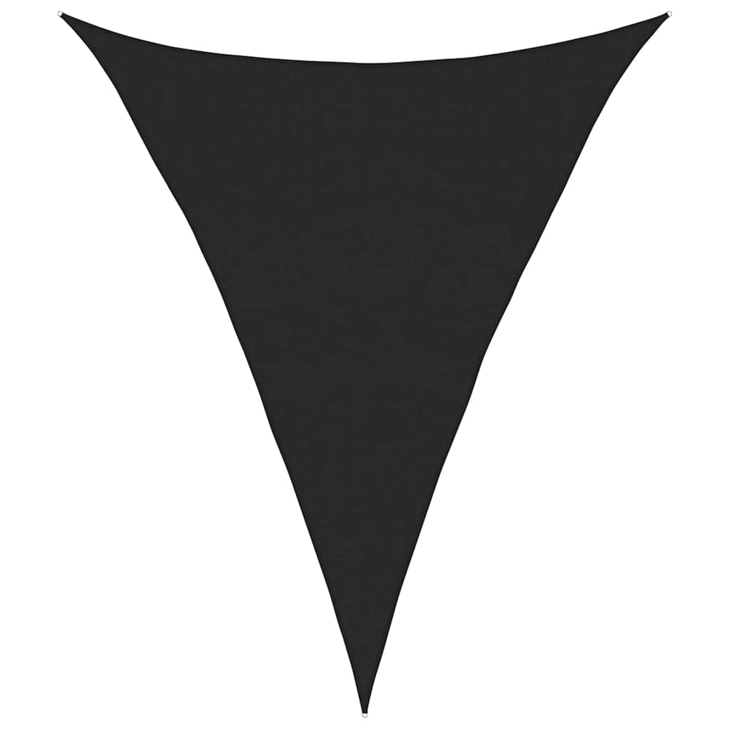 Vela Parasole 160 g/m² Triangolare Nero 4x5x5 m in HDPE | homemem39