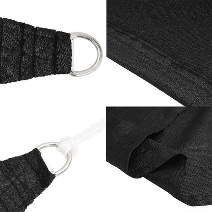 Vela Parasole 160 g/m² Nera 3x4x5 m in HDPE | homemem39