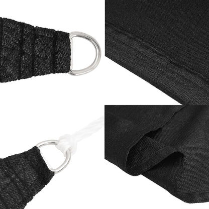 Vela Parasole 160 g/m² Nera 5x5x5 m in HDPE