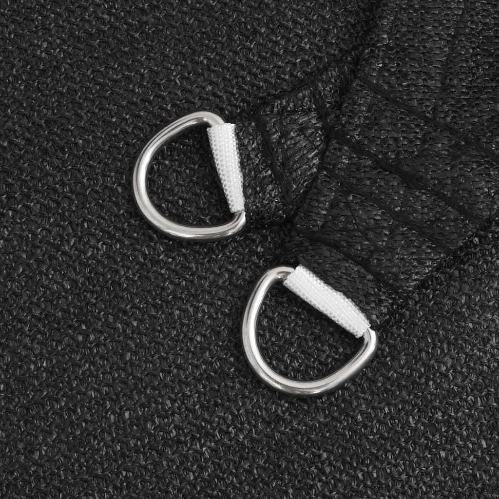 Vela Parasole 160 g/m² Nera 5x6x6 m in HDPE - homemem39