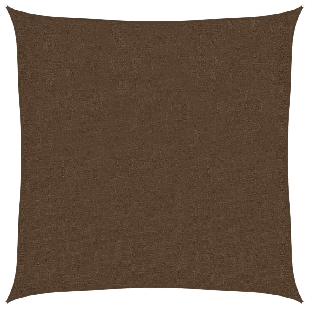 Vela Parasole 160 g/m² Marrone 3x3 m in HDPE | homemem39