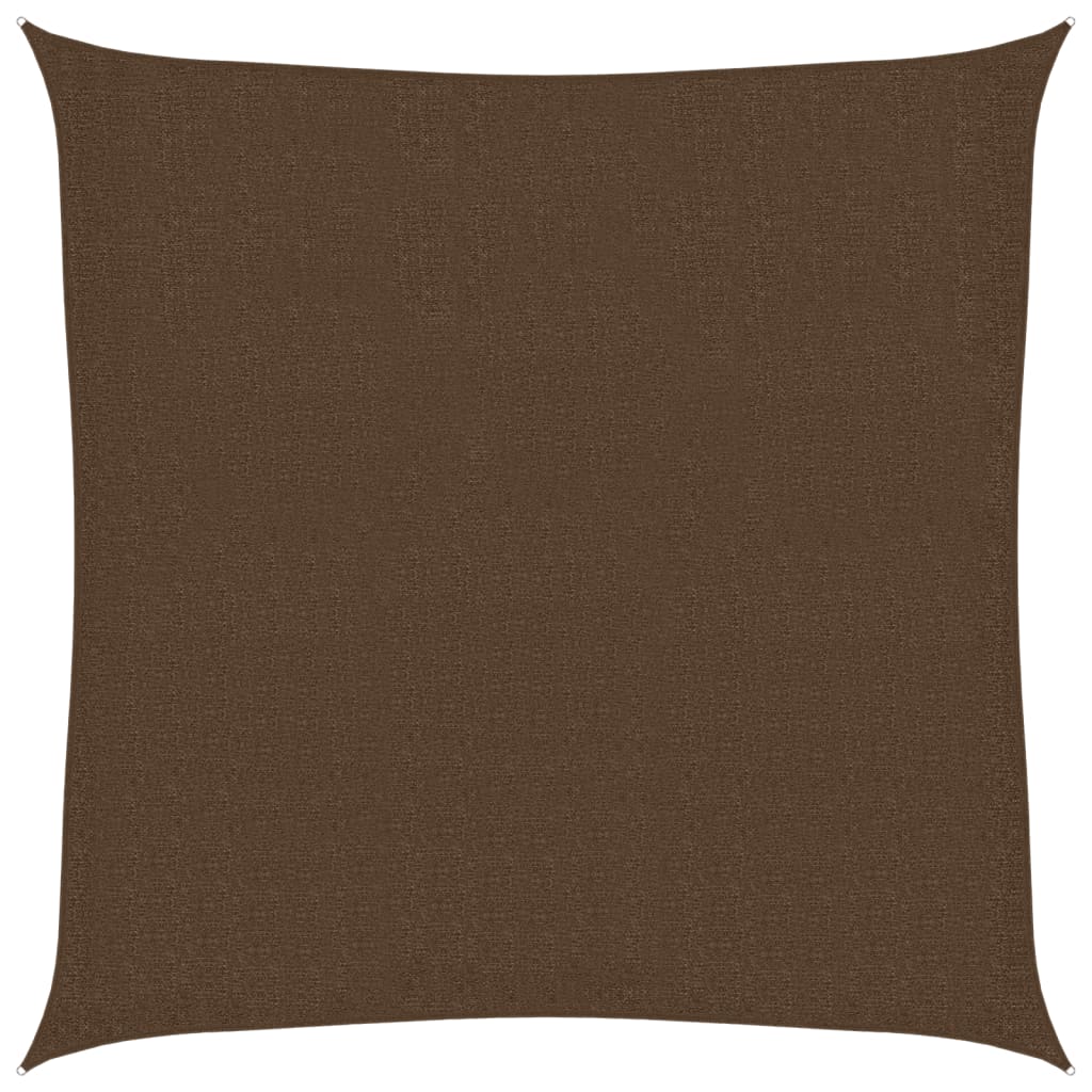 Vela Parasole 160 g/m² Marrone 3,6x3,6 m in HDPE - homemem39