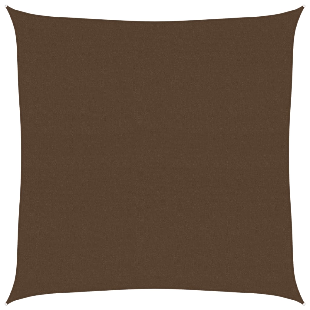 Vela Parasole 160 g/m² Marrone 7x7 m in HDPE | homemem39