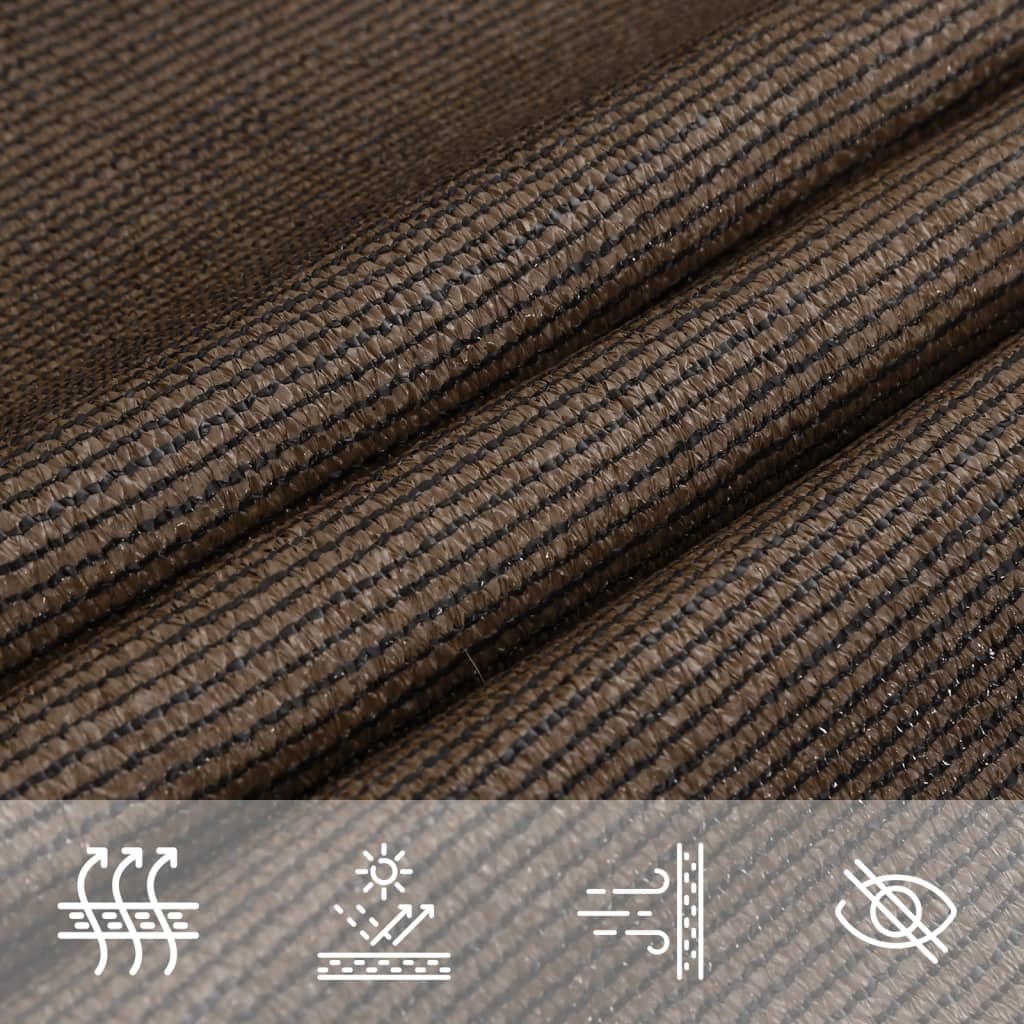 Vela Parasole 160 g/m² Marrone 7x7 m in HDPE | homemem39
