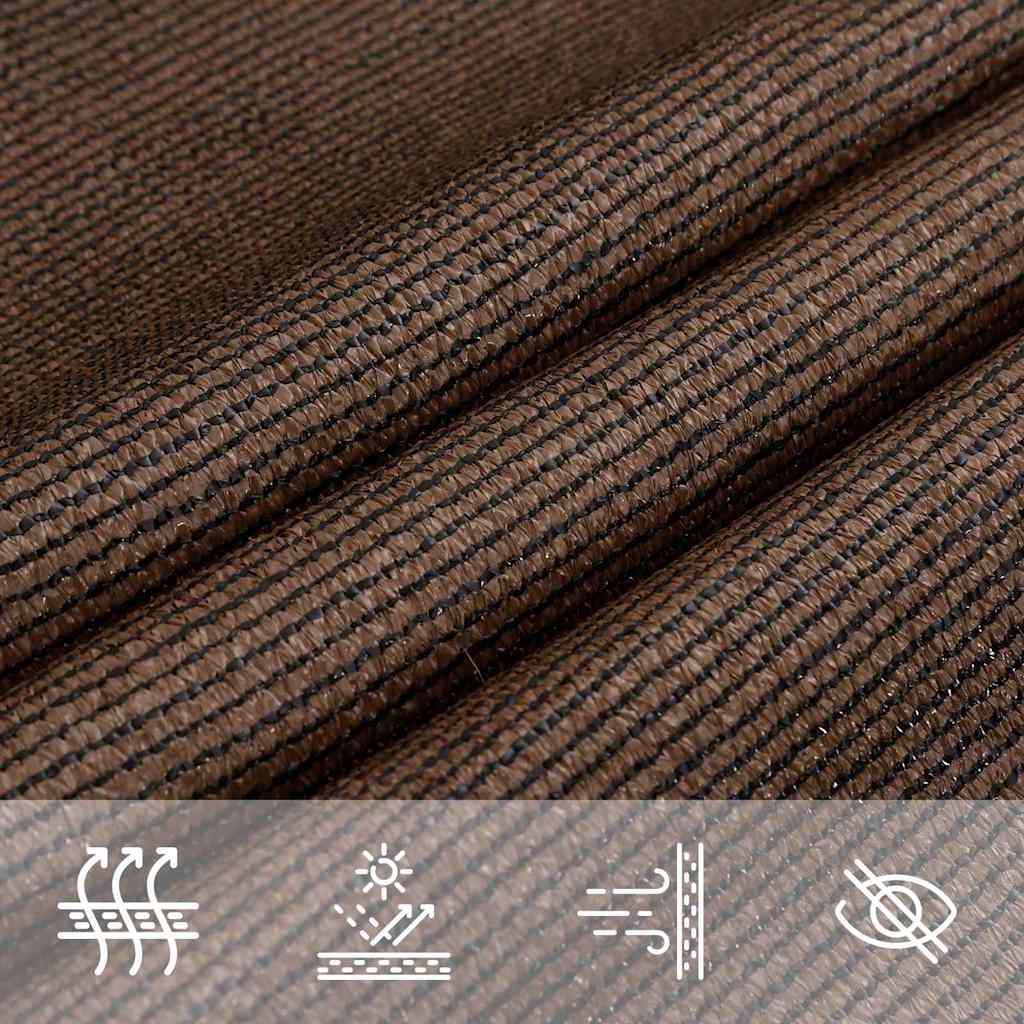 Vela Parasole 160 g/m² Marrone 7x7 m in HDPE