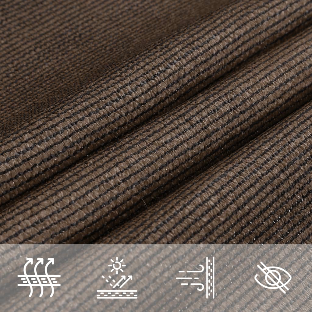 Vela Parasole 160 g/m² Marrone 4x6 m in HDPE | homemem39
