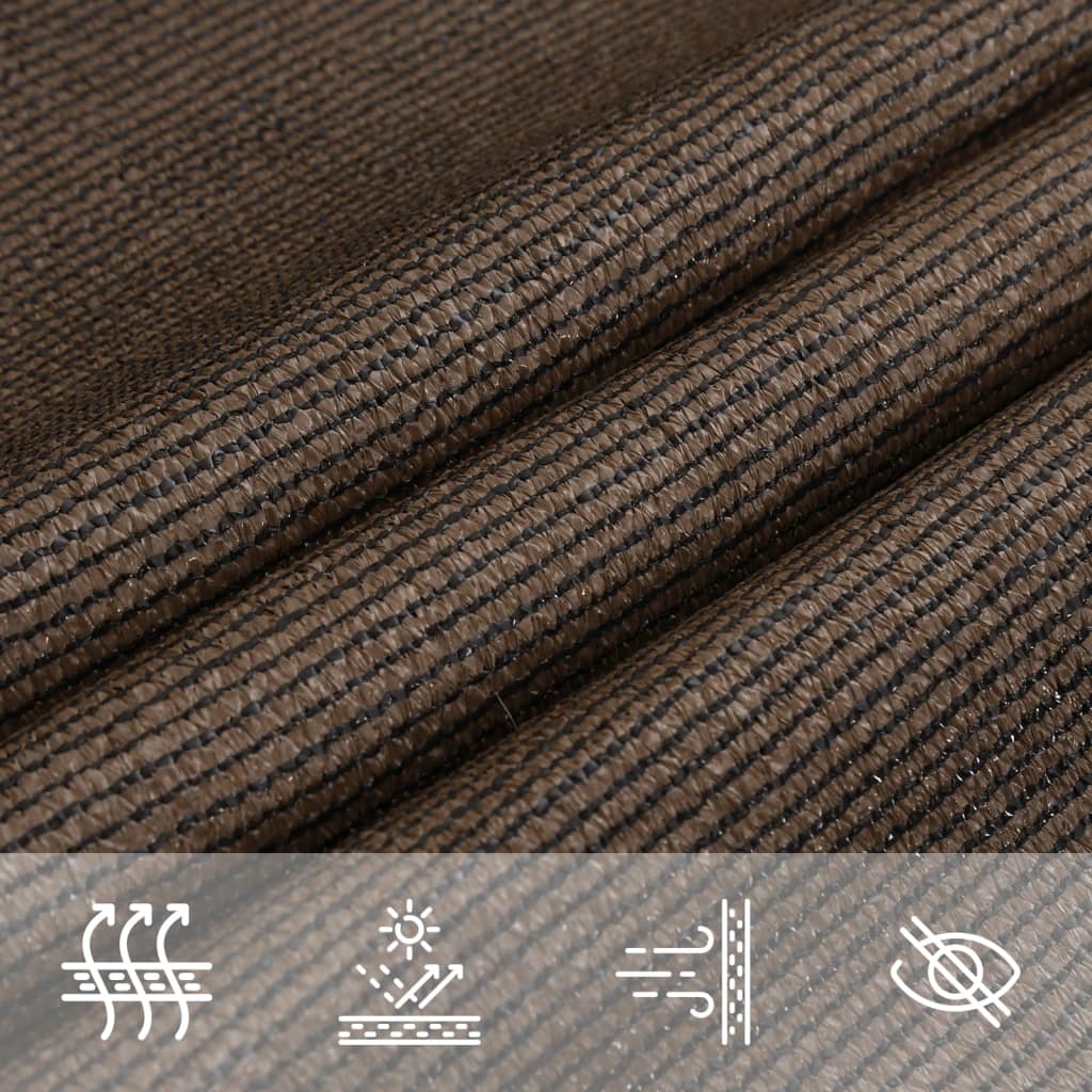 Vela Parasole 160 g/m² Marrone 5x8 m in HDPE | homemem39