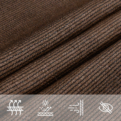 Vela Parasole 160 g/m² Marrone 6x7 m in HDPE | homemem39
