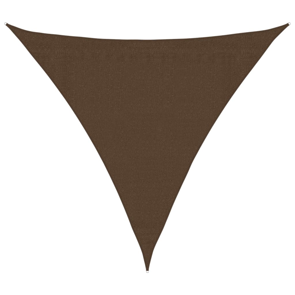 Vela Parasole 160 g/m² Marrone 3x3x3 m in HDPE | homemem39