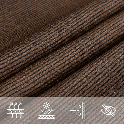 Vela Parasole 160 g/m² Marrone 3,5x3,5x4,9 m in HDPE