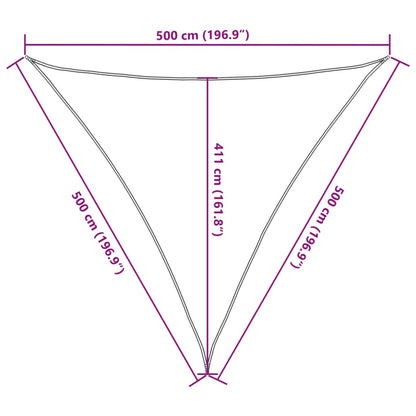 Vela Parasole 160 g/m² Marrone 5x5x5 m in HDPE