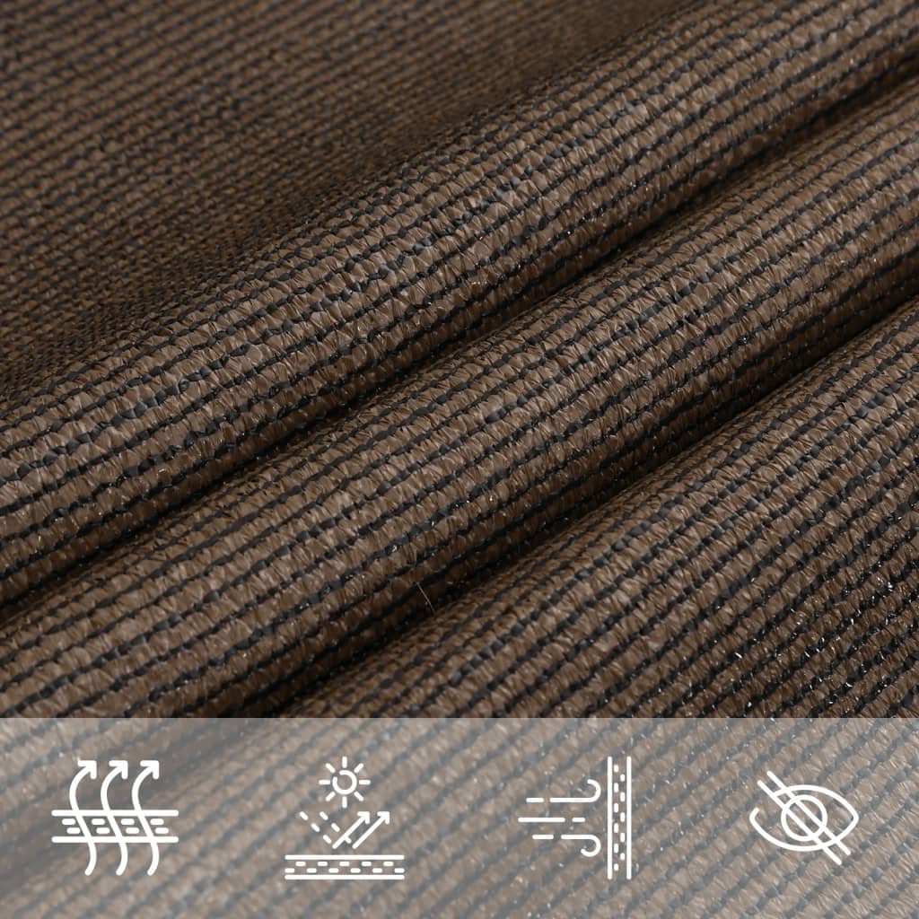 Vela Parasole 160 g/m² Marrone 3/4x3 m in HDPE | homemem39