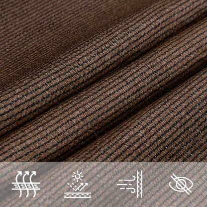 Vela Parasole 160 g/m² Marrone 3/4x3 m in HDPE | homemem39
