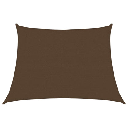 Vela Parasole 160 g/m² Marrone 4/5x3 m in HDPE | homemem39