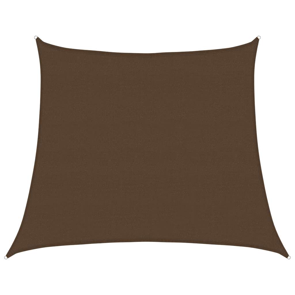 Vela Parasole 160 g/m² Trapezio Marrone 4/5x4 m in HDPE | homemem39