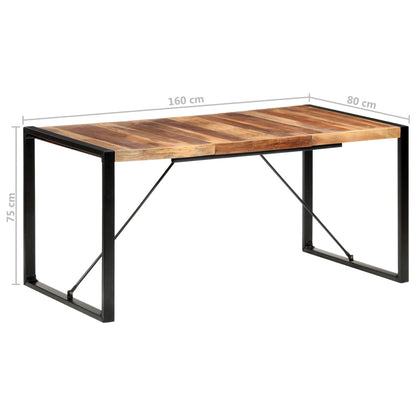 Tavolo da Pranzo 160x80x75 cm in Legno Massello | homemem39