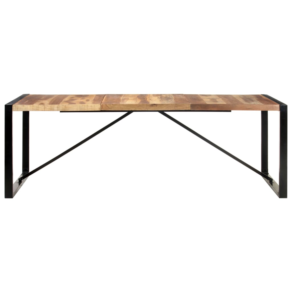 Tavolo da Pranzo 220x100x75 cm in Legno Massello | homemem39