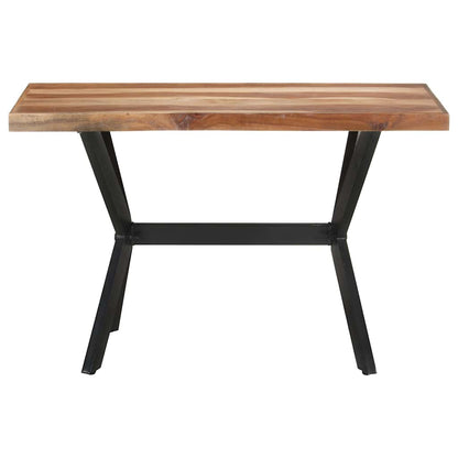 Tavolo da Pranzo Legno Massello con Finitura Ambra