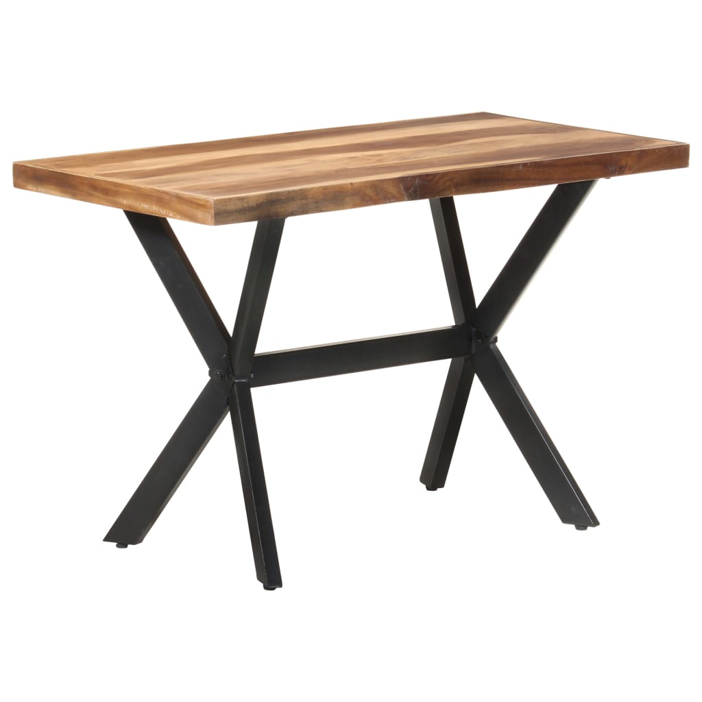 Tavolo da Pranzo 120x60x75 cm Legno Massello con Finitura Ambra | homemem39
