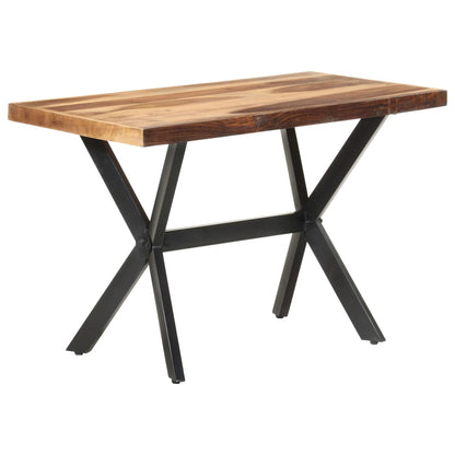 Tavolo da Pranzo 120x60x75 cm Legno Massello con Finitura Ambra | homemem39