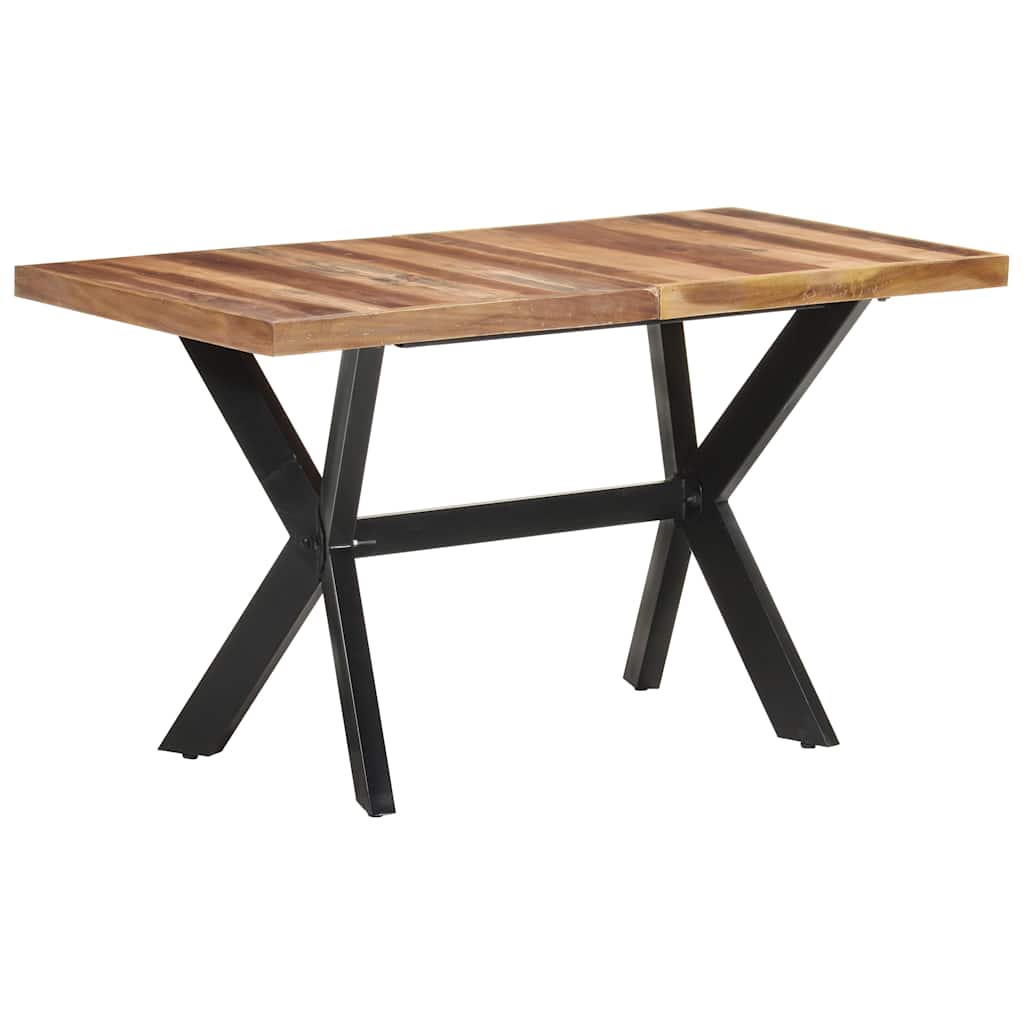 Tavolo da Pranzo Legno Massello con Finitura Ambra