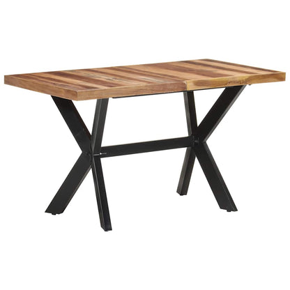 Tavolo da Pranzo Legno Massello con Finitura Ambra