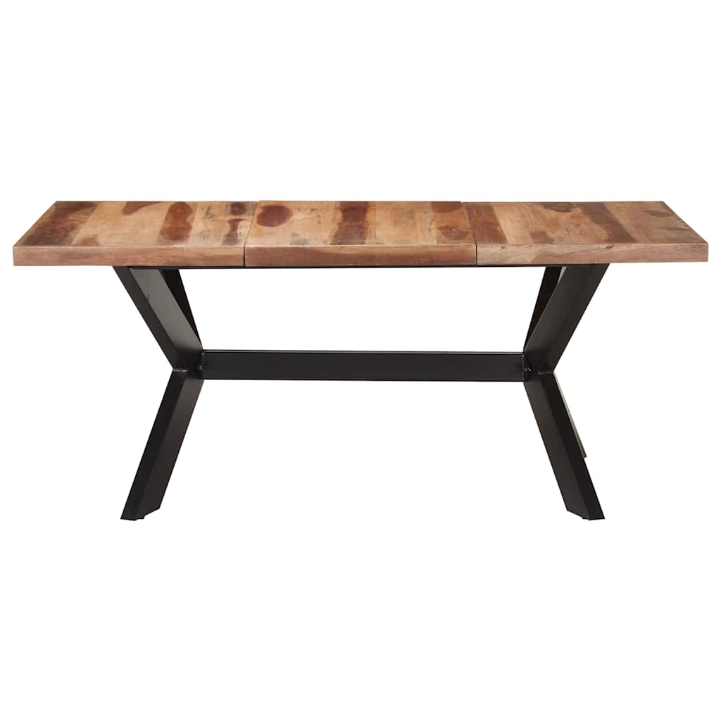 Tavolo da Pranzo Legno Massello con Finitura Ambra