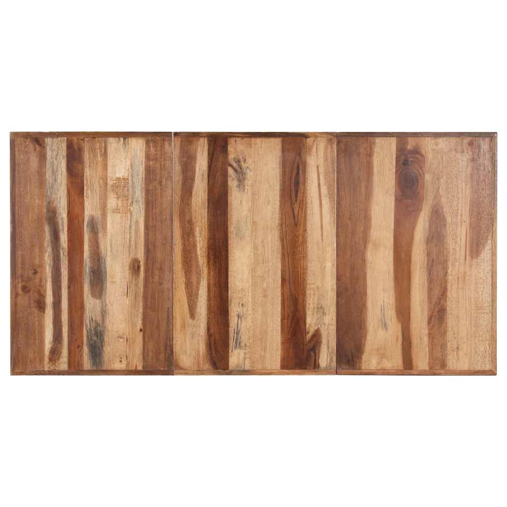 Tavolo da Pranzo Legno Massello con Finitura Ambra