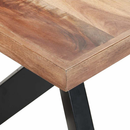 Tavolo da Pranzo Legno Massello con Finitura Ambra