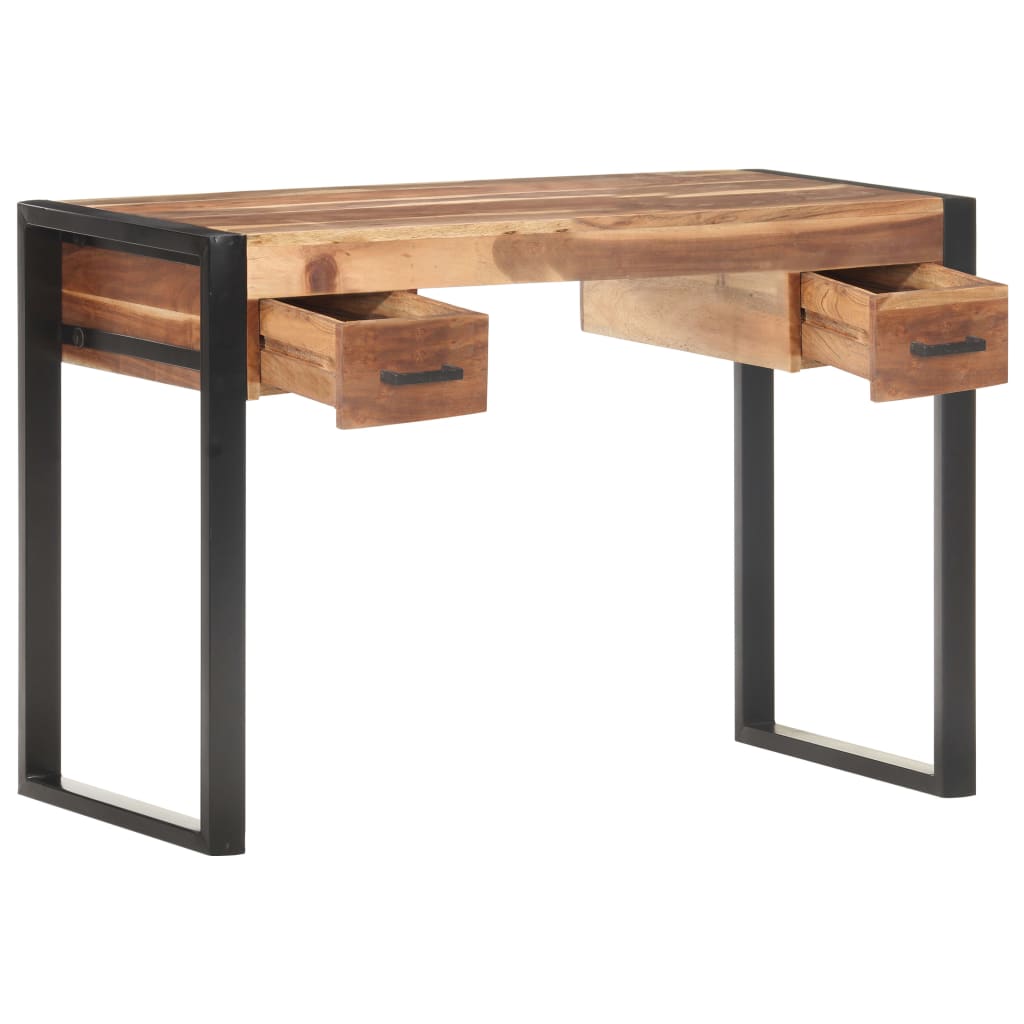 Scrivania 110x50x76 cm in Legno Massello | homemem39