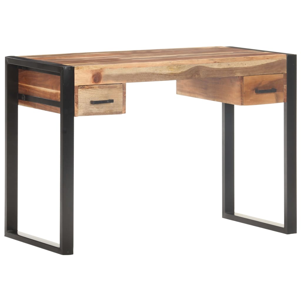 Scrivania 110x50x76 cm in Legno Massello | homemem39