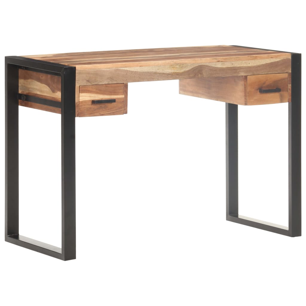 Scrivania 110x50x76 cm in Legno Massello | homemem39