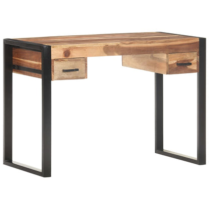 Scrivania 110x50x76 cm in Legno Massello | homemem39