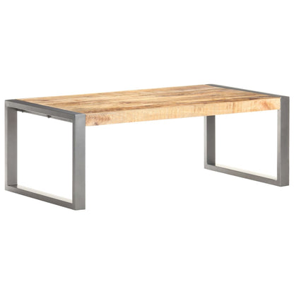 Tavolino da Salotto 110x60x40 cm in Legno di Mango Grezzo | homemem39