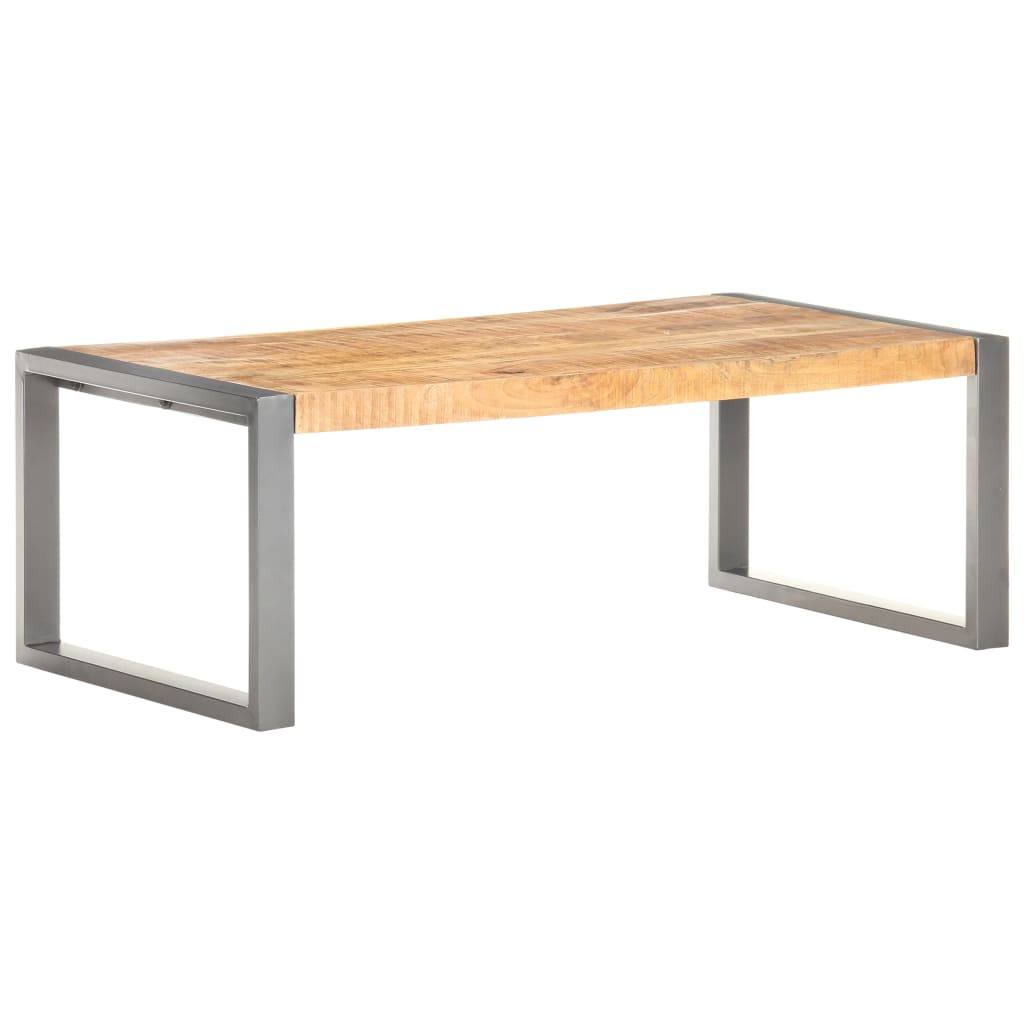 Tavolino da Salotto 110x60x40 cm in Legno di Mango Grezzo | homemem39