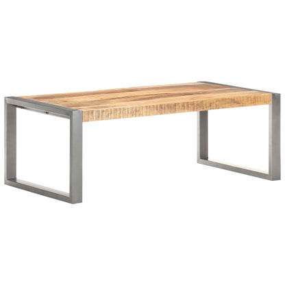 Tavolino da Salotto 110x60x40 cm in Legno di Mango Grezzo | homemem39