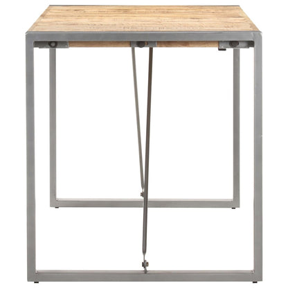 Tavolo da Pranzo 140x70x75 cm in Legno Massello di Mango Grezzo | homemem39